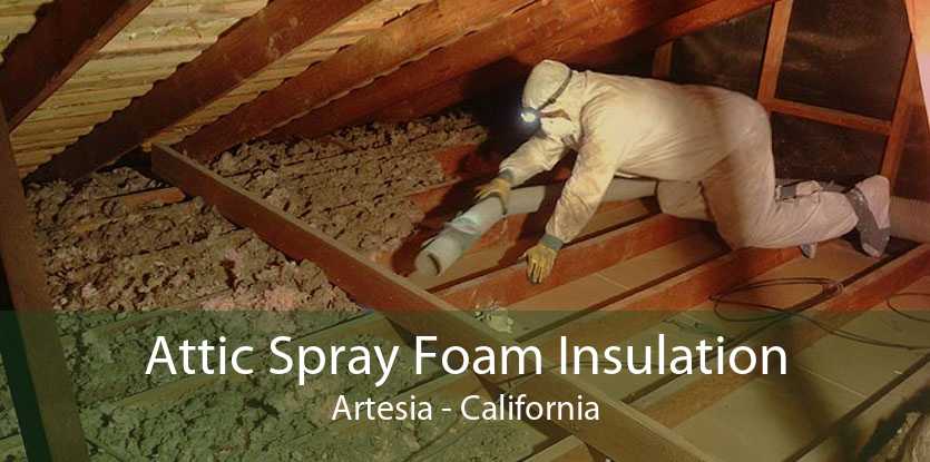 Attic Spray Foam Insulation Artesia - California