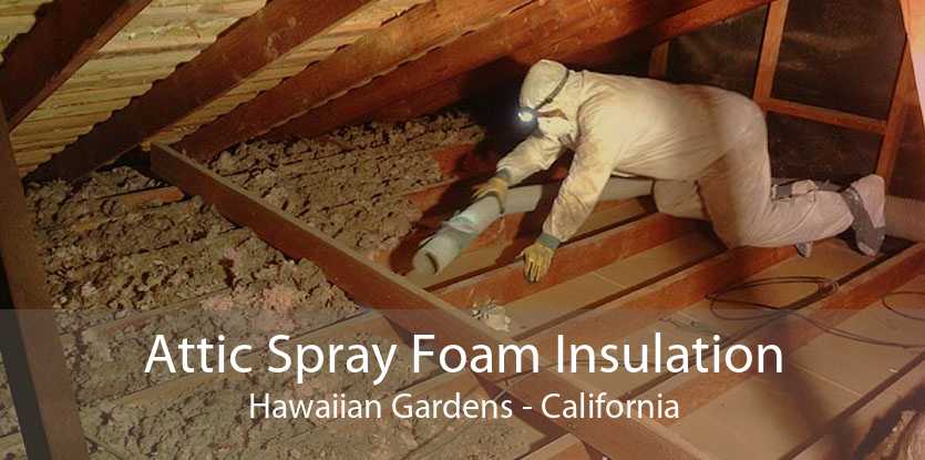 Attic Spray Foam Insulation Hawaiian Gardens - California