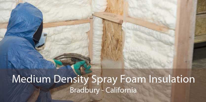 Medium Density Spray Foam Insulation Bradbury - California