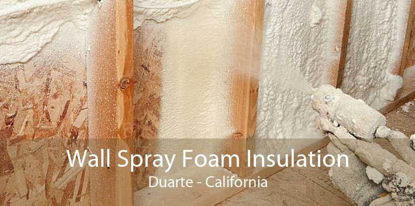 Wall Spray Foam Insulation Duarte - California